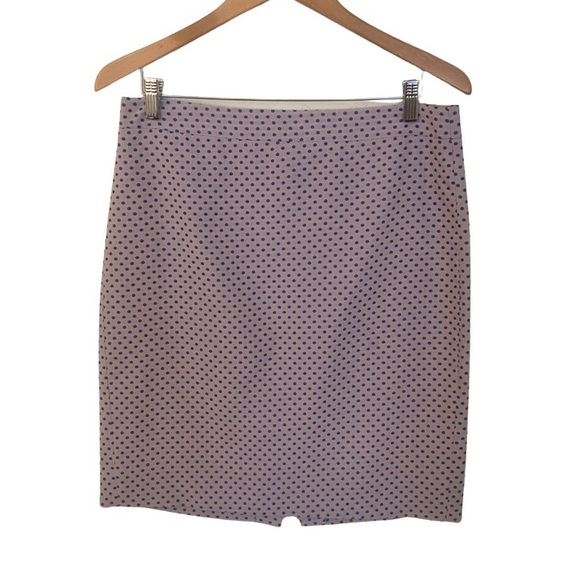 J. Crew | The Pencil Skirt in Royal Blue Polka Dot - Picture 8 of 14